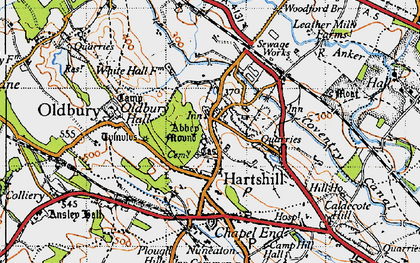 Old map of Woodford Br in 1946