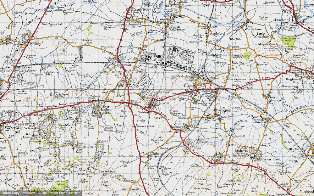 Old Map of Harwell, 1947 in 1947