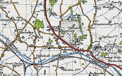 Old map of Haseley in 1947