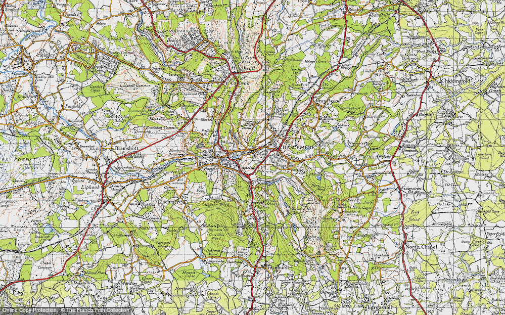Old Map of Haslemere, 1940 in 1940