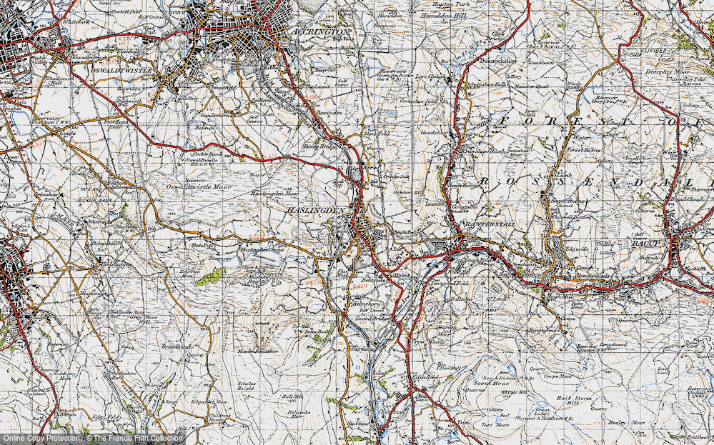 Old Map of Haslingden, 1947 in 1947