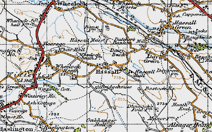 Old map of Hassall in 1947