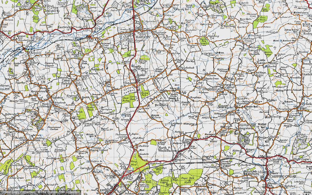 Old Map of Hastingwood, 1946 in 1946
