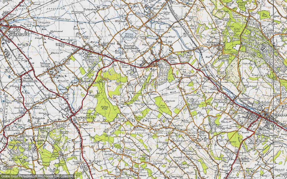 Old Map of Hastoe, 1946 in 1946