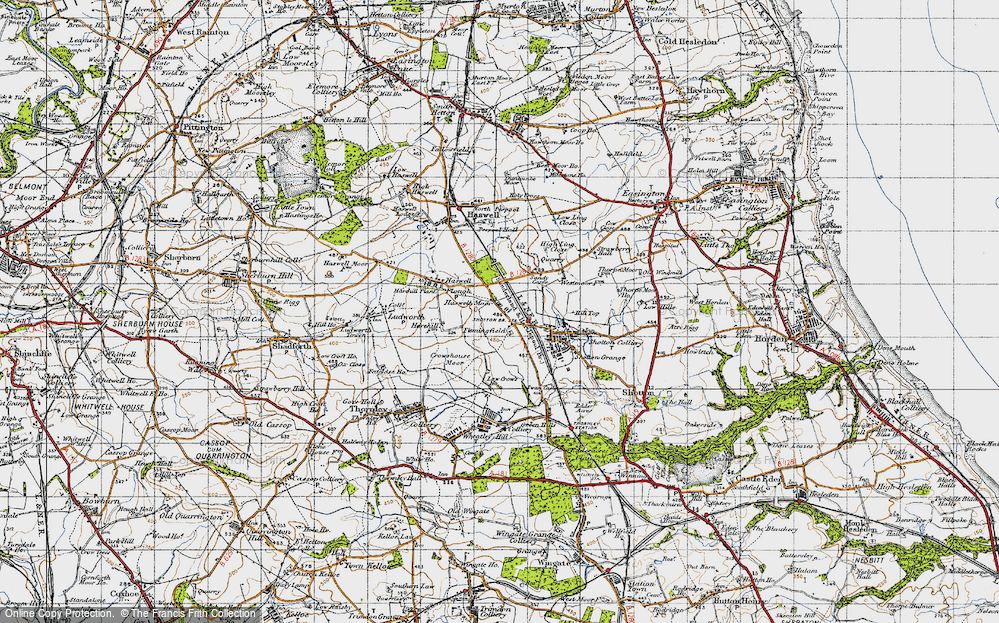 Old Map of Haswell Moor, 1947 in 1947