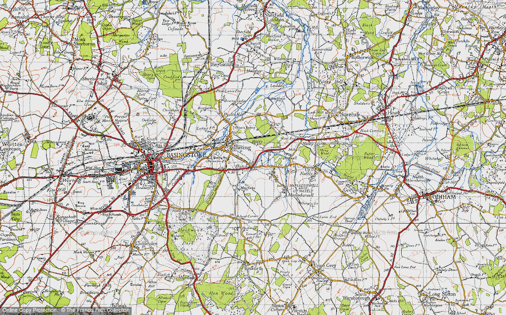 Old Maps Of River Loddon, Hampshire - Francis Frith