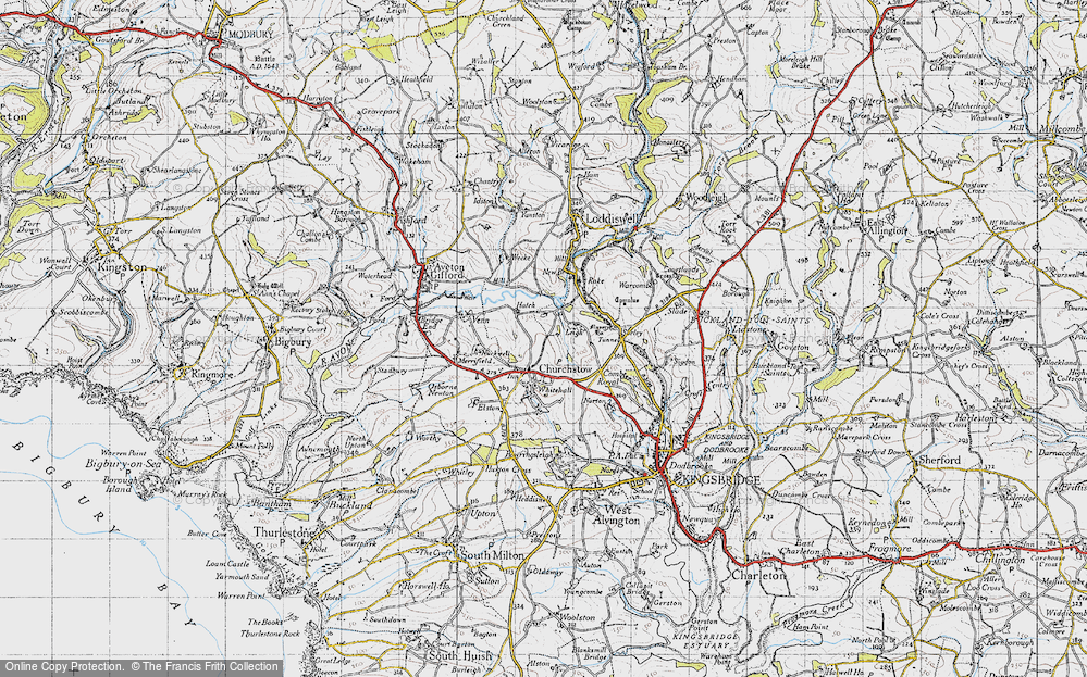 Old Map of Hatch, 1946 in 1946