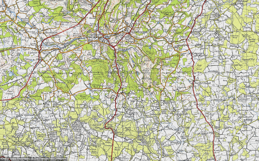 Old Map of Hatch Farm Hill, 1940 in 1940
