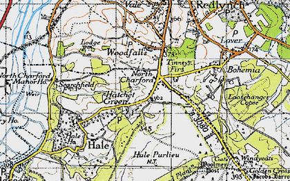 Old map of Hatchet Green in 1940