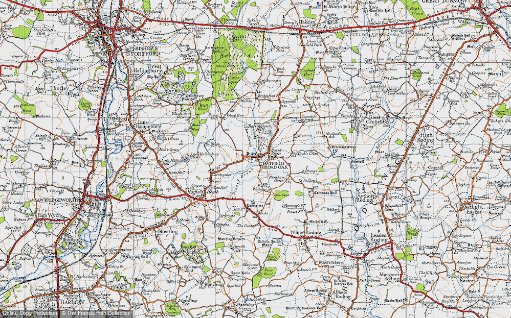 Old Map of Hatfield Broad Oak, 1946 in 1946