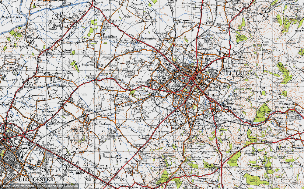 Old Map of Hatherley, 1946 in 1946