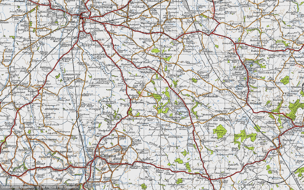 Old Map of Hatherton, 1946 in 1946