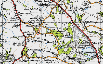 Old map of Hatherton in 1946