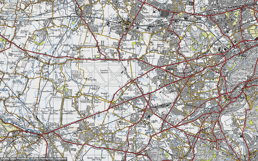 Old Map of Hatton, 1945 in 1945