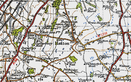 Old map of Morphany Hall in 1947