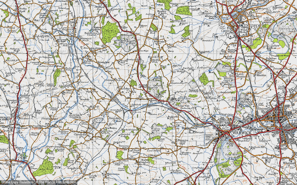 Old Map of Hatton, 1947 in 1947