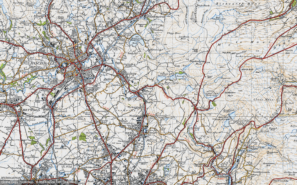 Old Map of Haugh, 1947 in 1947