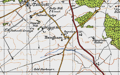 Old map of Haugham in 1946