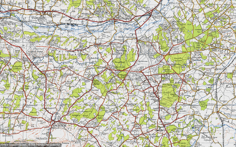 Old Map of Haughurst Hill, 1945 in 1945