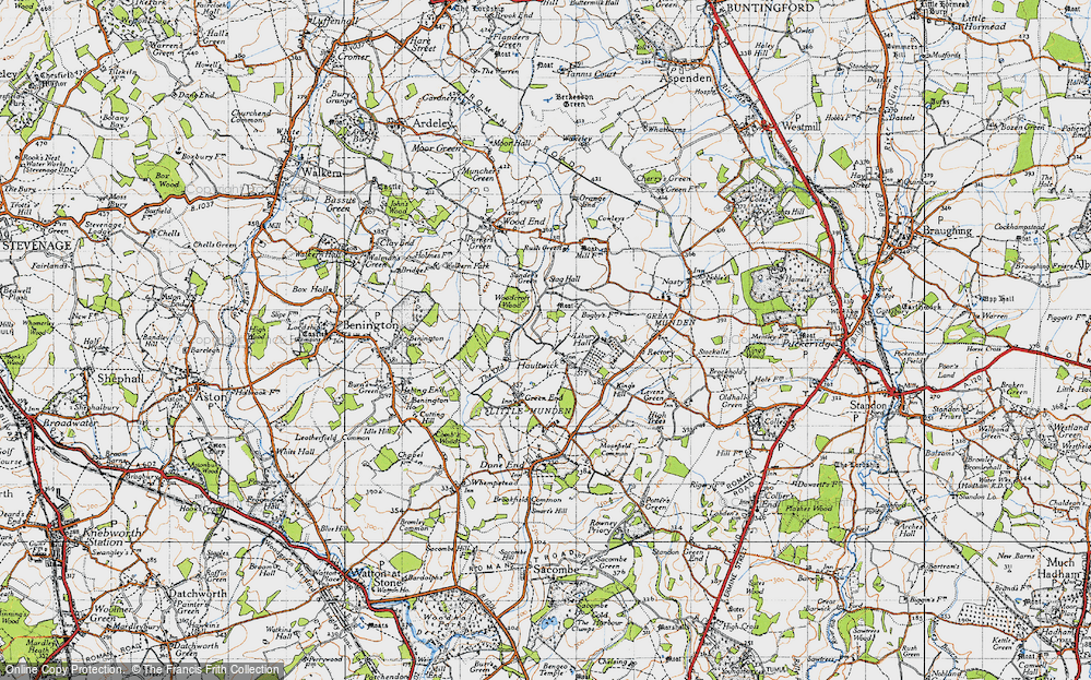 Old Map of Haultwick, 1946 in 1946