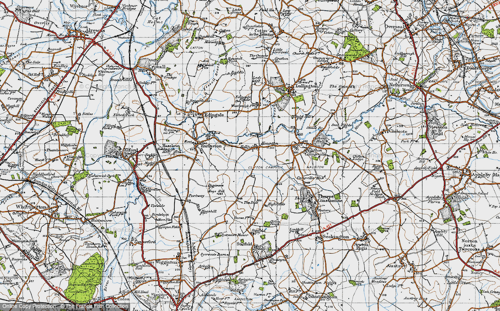 Old Map of Haunton, 1946 in 1946