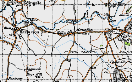 Old map of Haunton in 1946