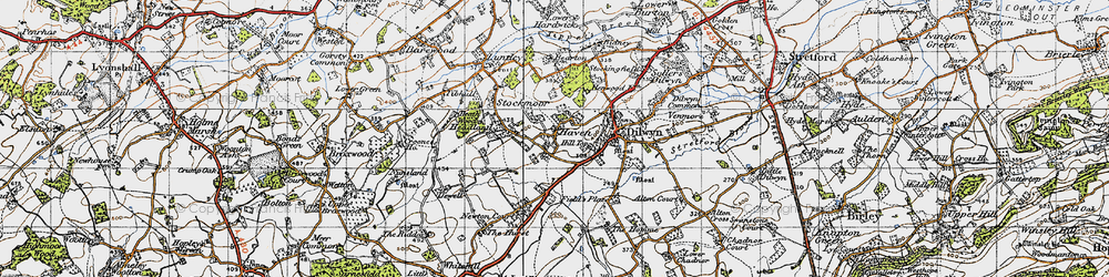 Old map of Haven in 1947