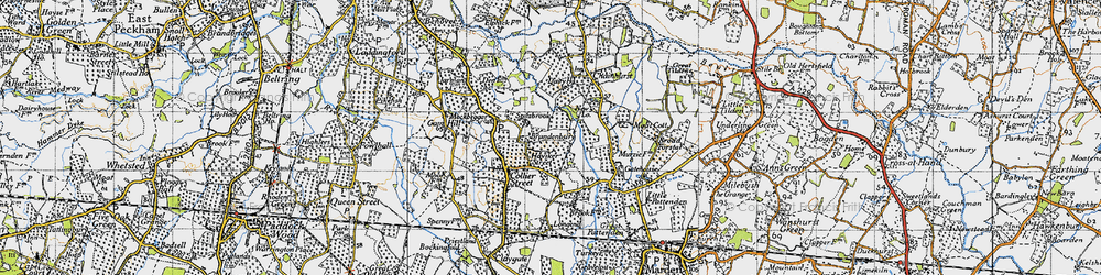 Old map of Bradenbury in 1940