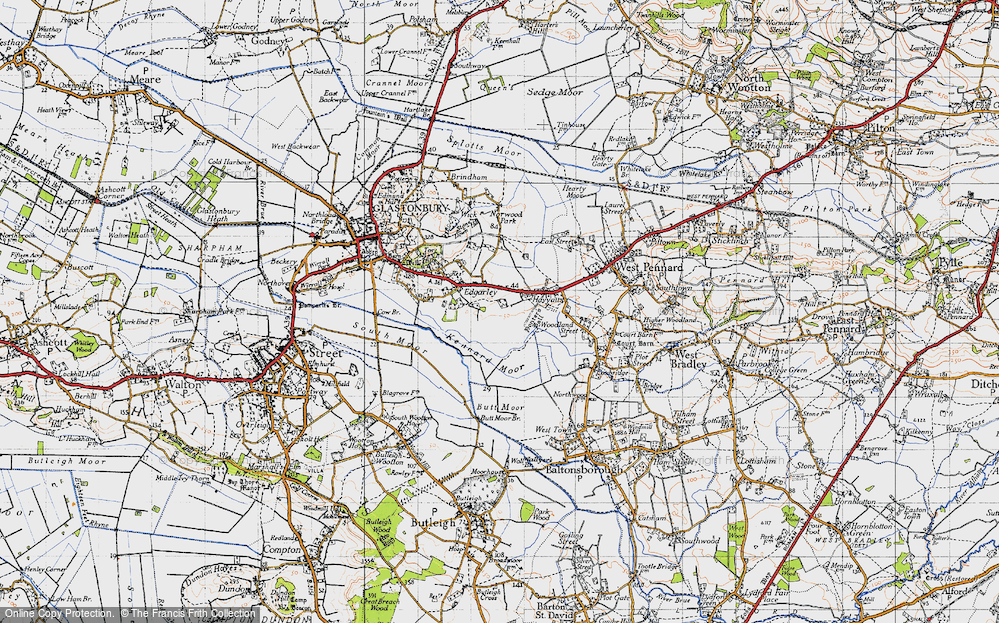 Old Map of Havyatt, 1946 in 1946