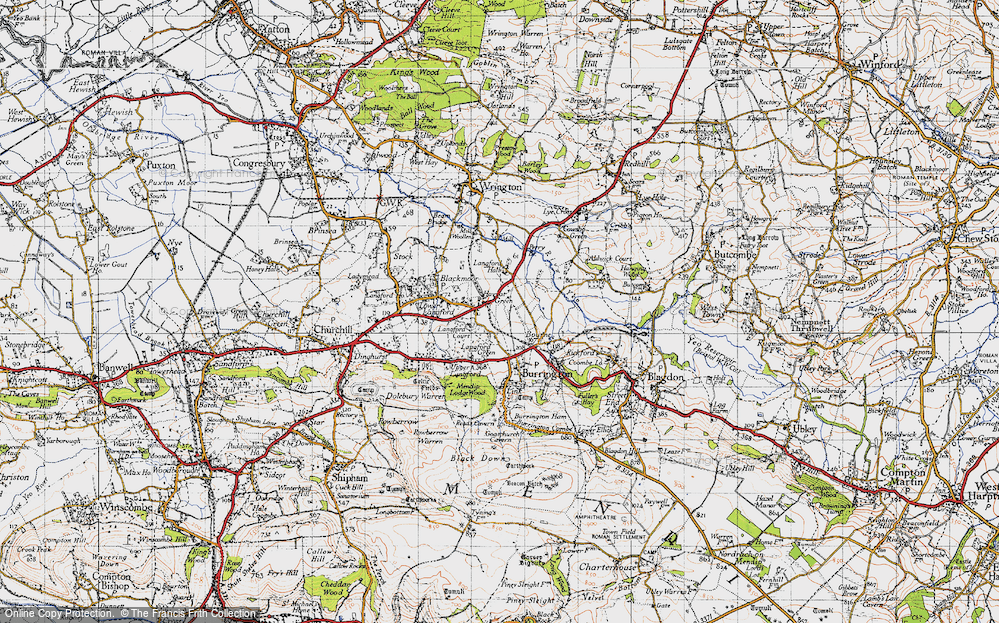 Old Map of Havyatt Green, 1946 in 1946