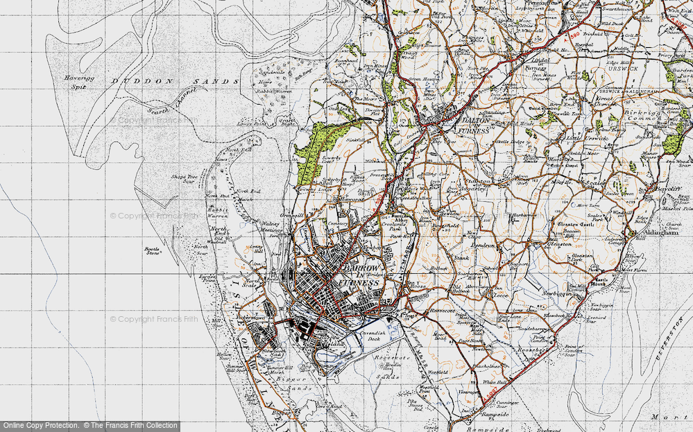 Old Map of Hawcoat, 1947 in 1947