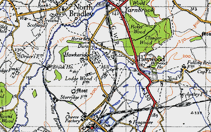 Old map of Hawkeridge in 1946