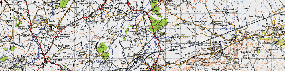 Old map of Hawkeridge in 1946