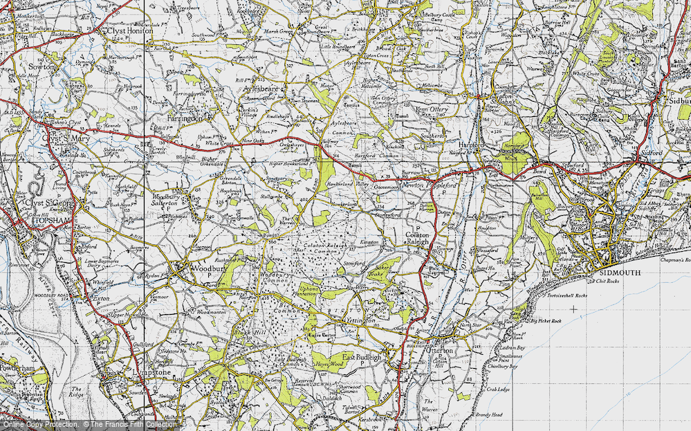 Old Map of Hawkerland, 1946 in 1946