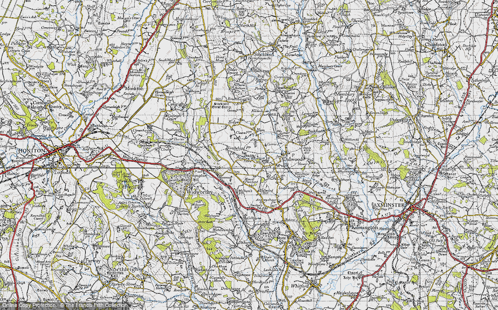 Old Map of Hawley Bottom, 1946 in 1946