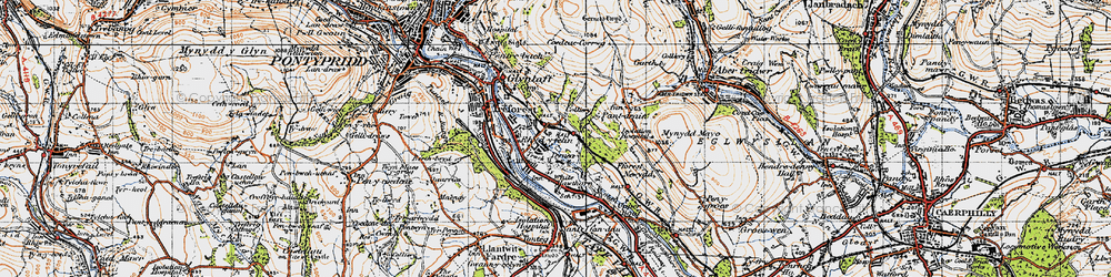 Old map of Hawthorn in 1947