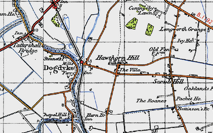 Old map of Hawthorn Hill in 1946