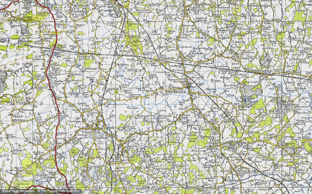 Old Map of Haxted, 1946 in 1946