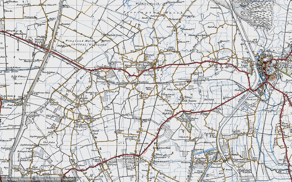 Old Map of Hay Green, 1946 in 1946