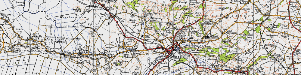 Old map of Haybridge in 1946