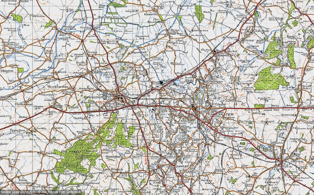 Old Map of Haybridge, 1947 in 1947