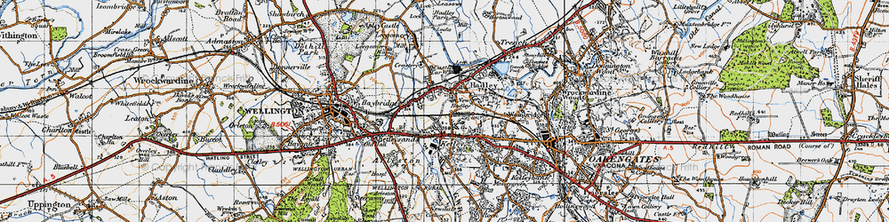 Old map of Haybridge in 1947