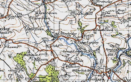 Old map of Haybridge in 1947