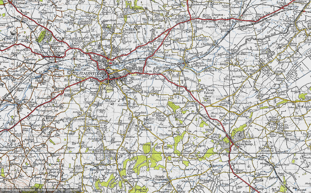 Old Map of Haydon, 1946 in 1946