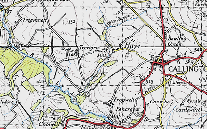 Old map of Haye Fm in 1946