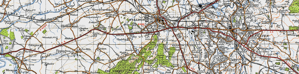 Old map of Lawrence's Hill in 1947