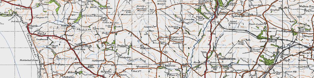 Old map of Haysford in 1946