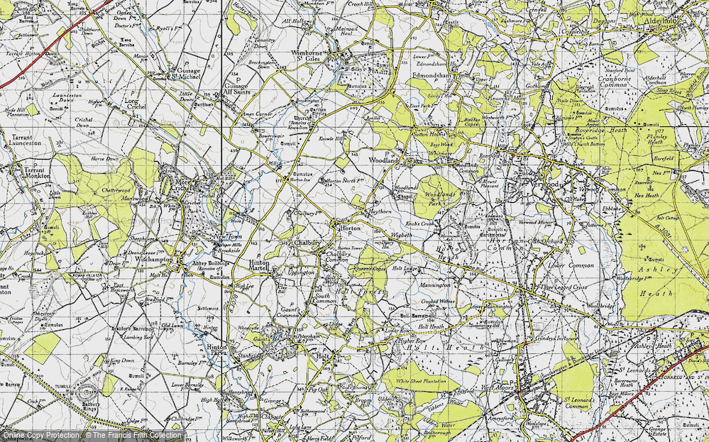 Old Map of Haythorne, 1940 in 1940