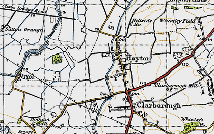 Old map of Tiln Holt in 1947