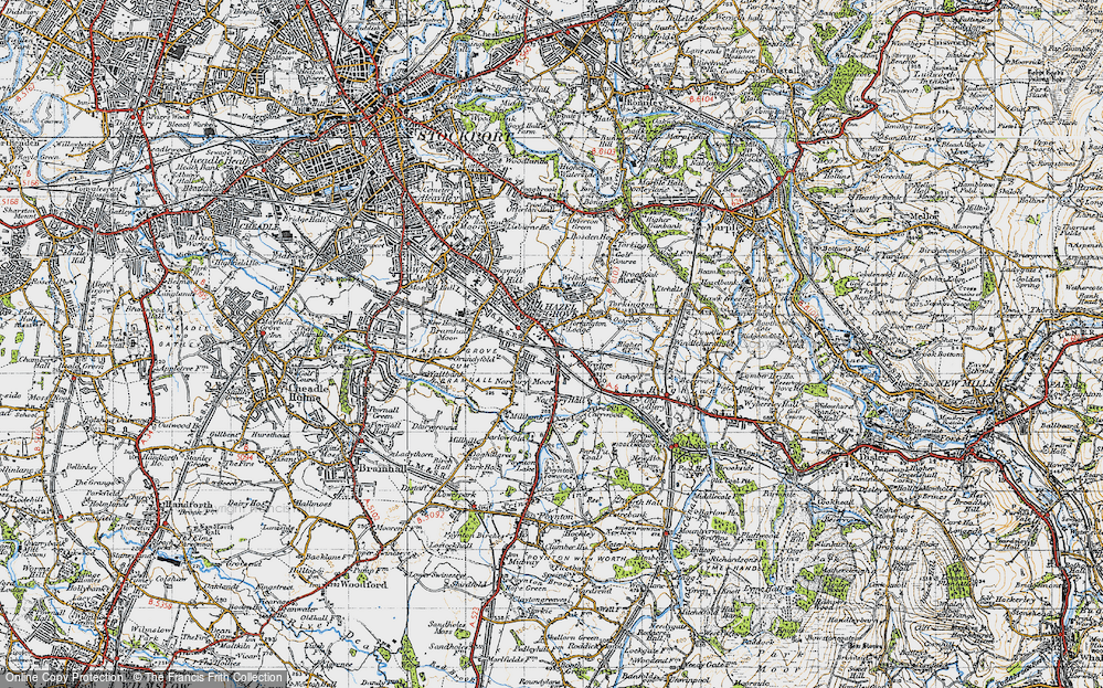 Old Map of Hazel Grove, 1947 in 1947